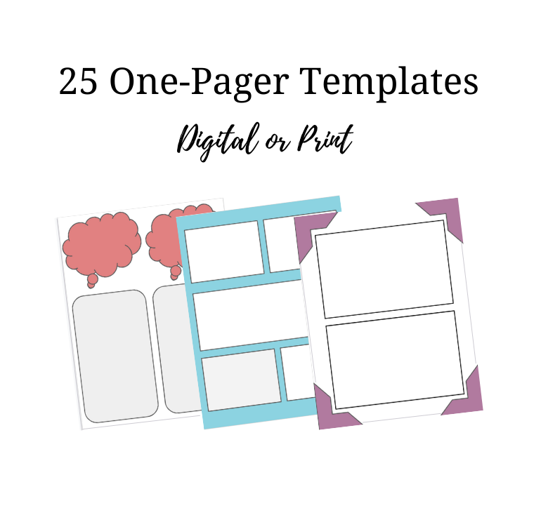25 One-Pagers to Encourage Writing